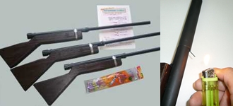 鳥獣害対策　模擬銃（花火発射台）